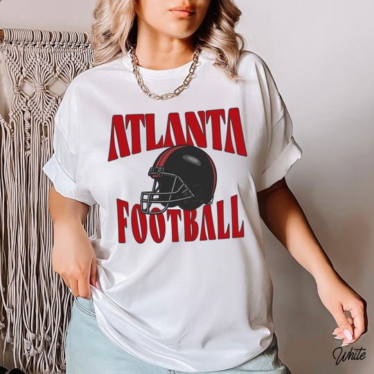 Discover Atlanta Football Vintage Style Gildan 5000 T-Shirt, Retro Atlanta Game Day Tee, Atlanta Fan Gift, Sunday Football Shirt, Atlanta Sports Tee