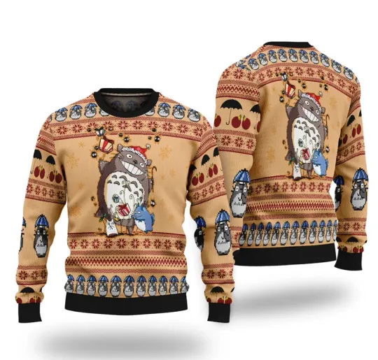 My Neighbor Totoro Alt Ugly Christmas Sweater 2025 Gift For Fans