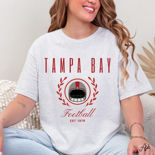 Discover Tampa Bay Football T-Shirt, Game Day Football Tee, Retro Gildan 5000 Unisex Shirt, Tampa Bay Sunday Tailgate Outfit, Gift for Him or Her