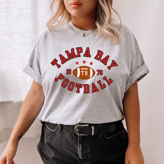 Discover Tampa Bay Football T-Shirt, Game Day Football Tee, Retro Gildan 5000 Unisex Shirt, Tampa Bay Sunday Tailgate Outfit, Gift for Him or Her