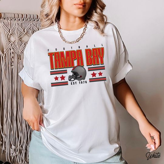 Discover Tampa Bay Football Shirt, Retro Football Tee, Buccaneer Football  Fan Gift for Him or Her, Sunday Game Day Tailgate Gildan 5000 Unisex Shirt