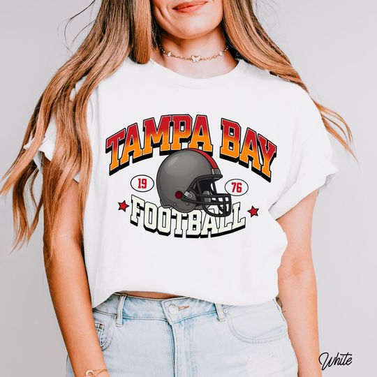 Discover Tampa Bay Football T-Shirt, Retro Football Tee, Buccaneer Football Game Day