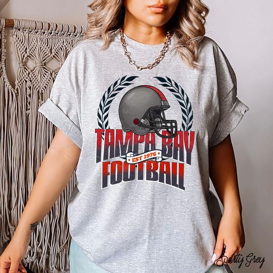 Discover Tampa Bay Football T-Shirt, Retro Football Tee, Buccaneer Football Game Day