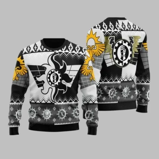 Discover 2025 Christmas Warhammer Iron Hands Iconic Ugly Christmas Sweater