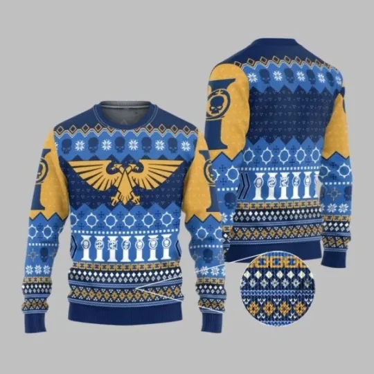 Discover 2025 Christmas Warhammer Imperium Ugly Christmas Sweater
