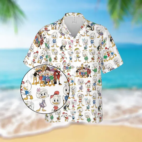 Discover Disney DuckTales hawaiian Shirt ,90s Cartoon Hawaiian Shirt for Men & Women