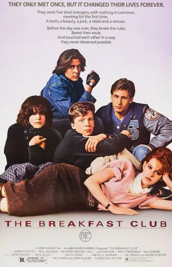 Discover 1985 The Breakfast Club Movie Poster Print 11x17 Andrew Claire John Brian Premium Matte Vertical Posters