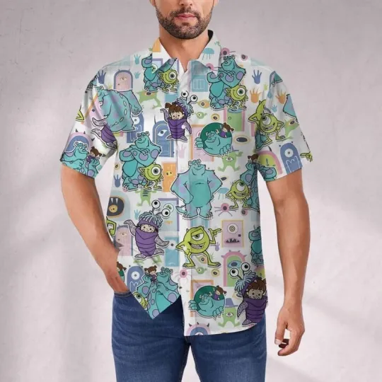 Discover Hawaiian Disney Monster Inc Door, Mickey Mouse Vacation Shirt