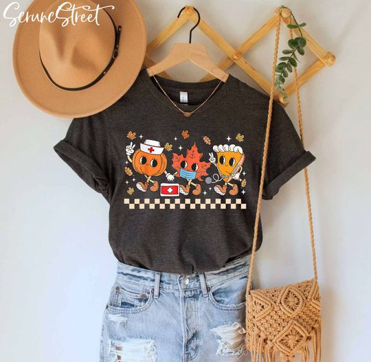Discover Nurse Thanksgiving Shirt, Thankful Nurse Shirt, Funny Nurse Shirt, Pumpkin Pie T-shirt, Thanksgiving Gifts For Nurse Nursing Students