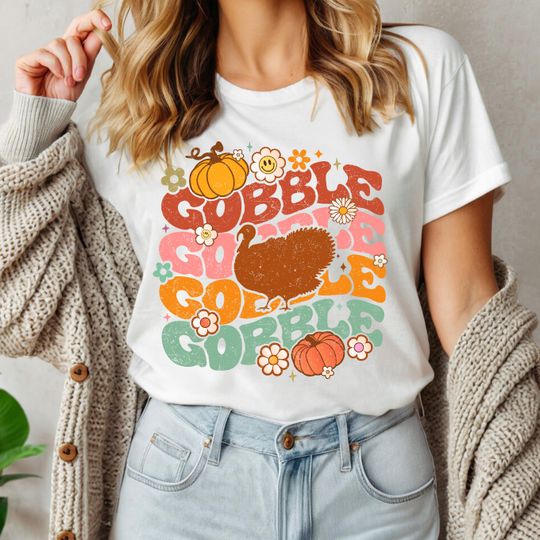 Discover Gobble Thanksgiving: Family Matching Fall T-Shirt