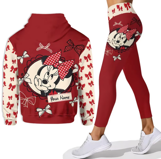 Discover Disney Mickey Mouse Minnie Women's Hoodie and Leggings Set