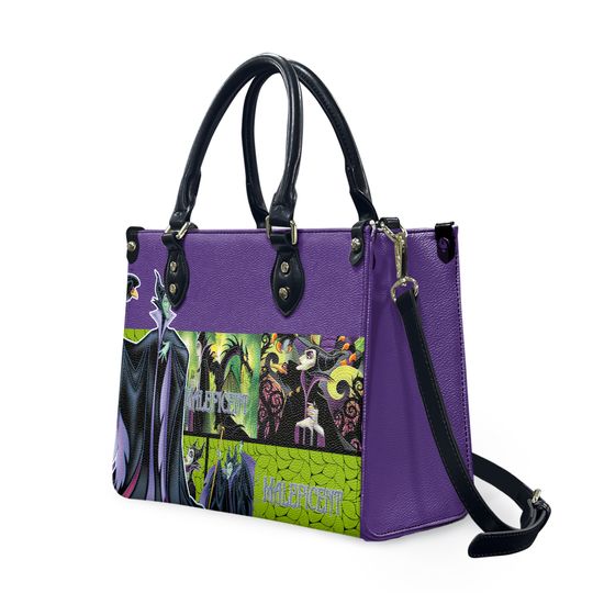 Maleficent Leather Handbag, Maleficent Women's Leather Bag Gift