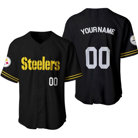 Custom Personalized, Pittsburgh Team Steelerss Shirt #1, BaseBall Shirt