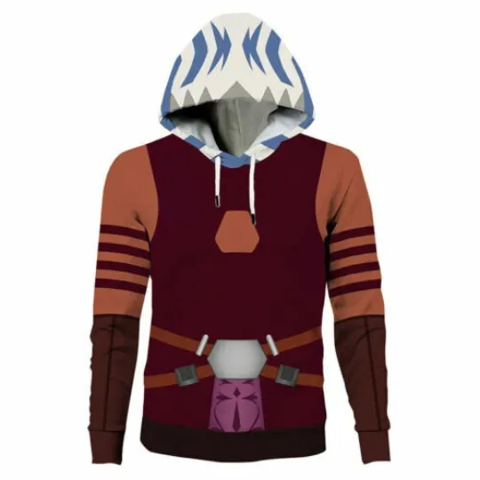 Discover Star Wars: The Clone Ahsoka Tano Wars Hoodie Cosplay Costume