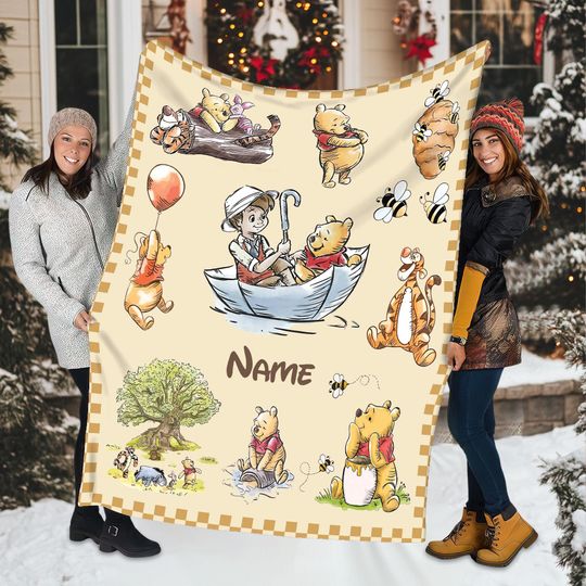 Discover Personalized Winnie the Pooh Baby Blanket