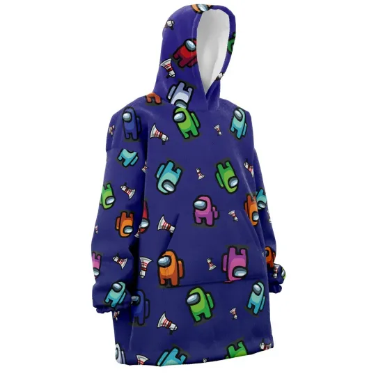 Discover There Is One Impostor Among Us Pattern Oversized Blanket Hoodie