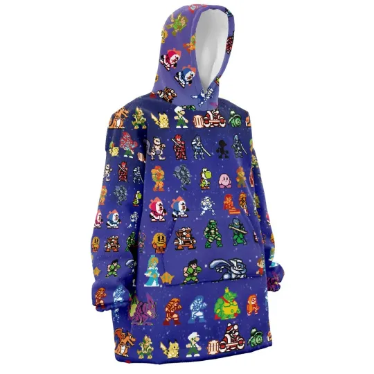 Discover Smash Bros Pattern Nintendo Oversized Blanket Hoodie