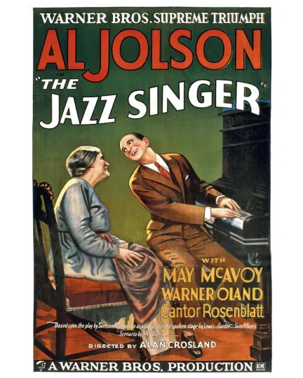 Discover The Jazz Singer (1927) Movie Poster - Vertical Premium Matte