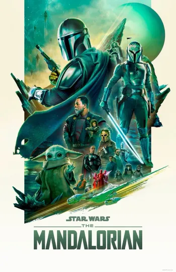 Discover Star Wars The Mandalorian Poster, Premium Matte Vertical Poster