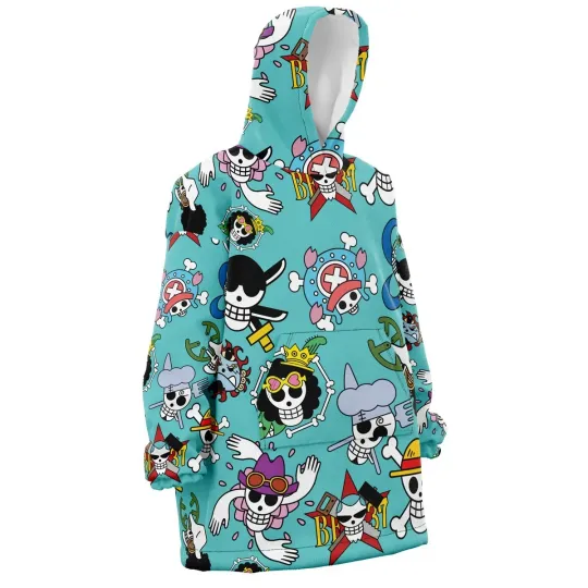 Discover Strawhats Jolly Roger One Piece Pirates Oversized Blanket Hoodie
