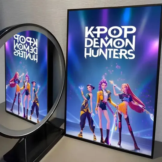Demon Hunters Kpop Poster HD Wall Art Vertical Poster Anime Room Decor