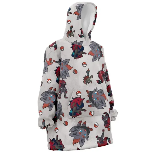 Discover Zoroark Pattern PKM Oversized Blanket Hoodie