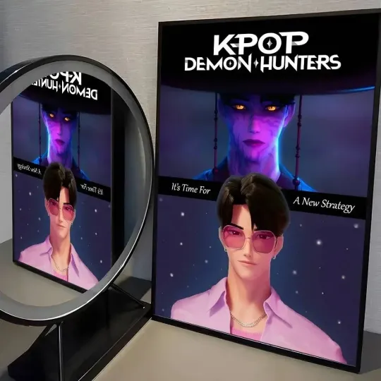 Demon Hunters Kpop Poster HD Wall Art Waterproof Room Anime Picture Decoration