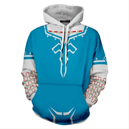 The Legend of Zelda Link Champion's Tunic Hoodie Pullover Sweatshirt