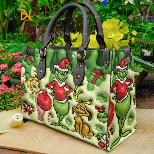 funny character Christmas Shoulder Bag, Personalized funny character Handbag Gift