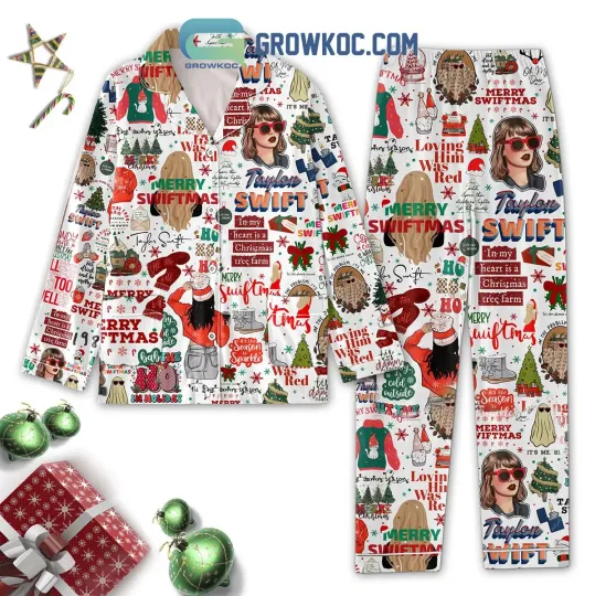 Discover The Famous Singer In My Heart Is A Christmas Tree Farm Pajamas Set