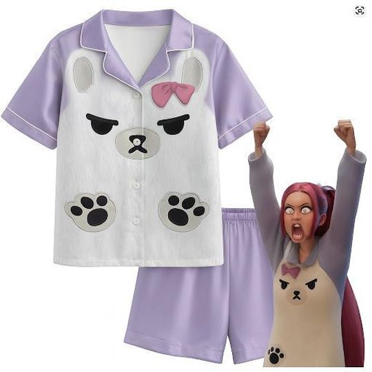 Kpop Cosplay Pajama Set  Anime Inspired Sleepwear, Cartoon Costume Pants