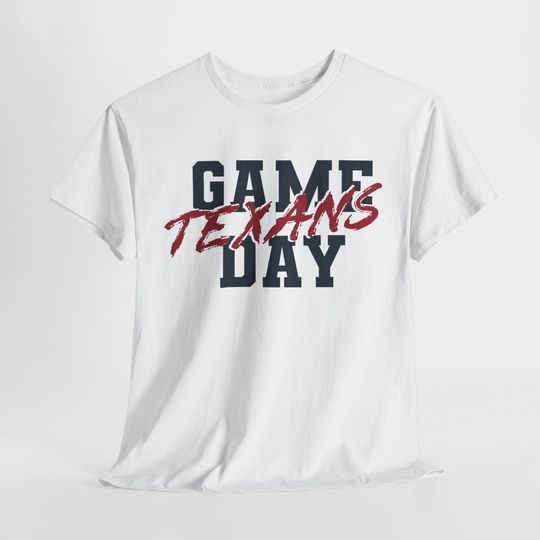 GAME DAY Houston Football Team Texans T-Shirt, Sport Tee, Gift for Football Fan