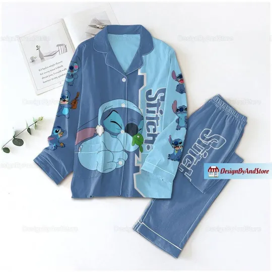 Discover Cute Stitch Womens Pajamas, Stitch Disney Pajamas Set, Stitch Pajamas
