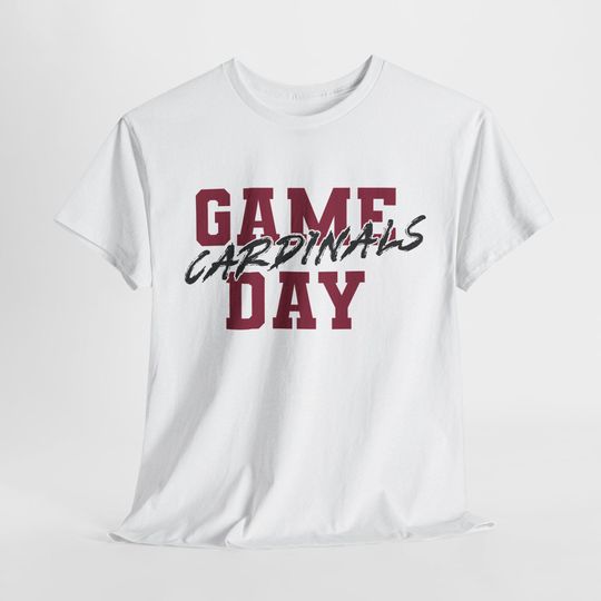 Discover GAME DAY Arizonna Football Shirt, Cardinals Fan Tee, Red and Black Game Day Top, Arizonna Cardinals Tailgating Shirt