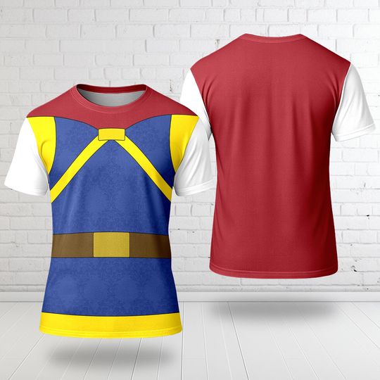 Discover The Snow White Prince Costume T-shirt, Prince Florian Cosplay Costume Tee, Snow White Character All Over Print Shirt, Snow White 3D T-Shirt