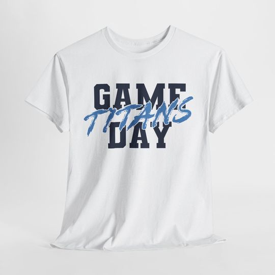 Discover GAME DAY Tennessee Football Shirt, Titans Fan Tee, Navy and Blue Game Day Top, Tennessee Titans Tailgating Shirt