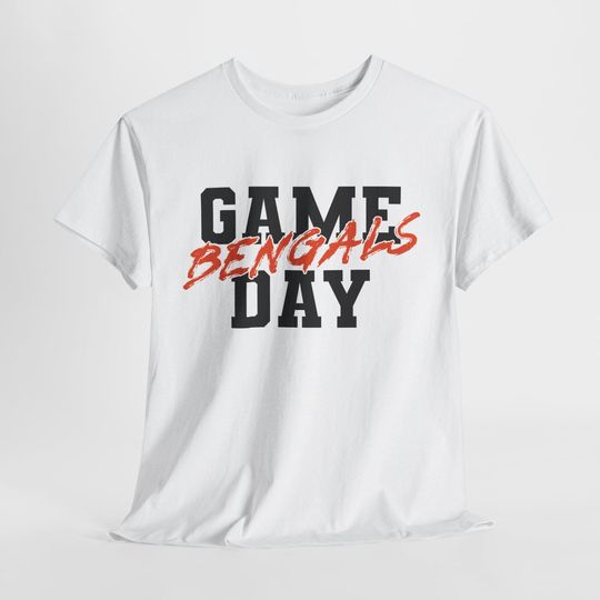 Discover GAME DAY Cincinnati Football Shirt, Bengals Fan Tee, Orange and Black Game Day Top, Cincinnati Bengals Tailgating Shirt