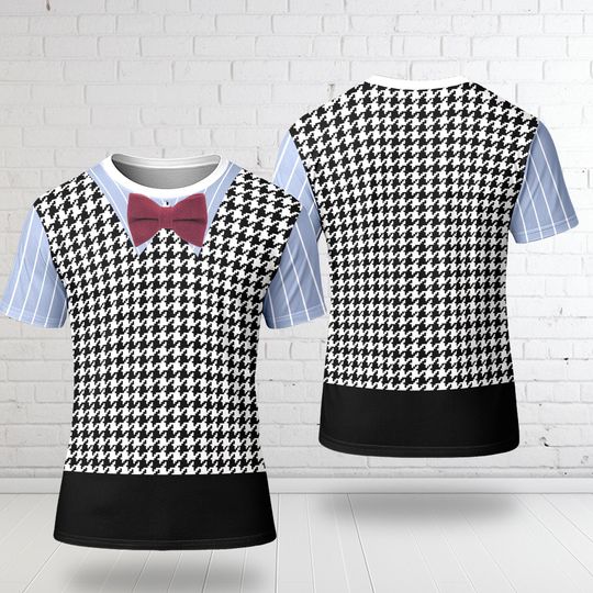 Discover Fear Costume T-Shirt, Inside Out Cosplay Costume Tee, Inside Out Fear Character All Over Print Shirt, Fear Inside Out Halloween 3D T-Shirt