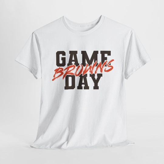 GAME DAY Cleveland Football Team Browns T-Shirt, Sport Tee, Gift for Football Fan