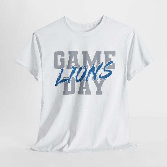 Discover GAME DAY Detroit Football Team Lions T-Shirt, Sport Tee, Gift for Football Fan