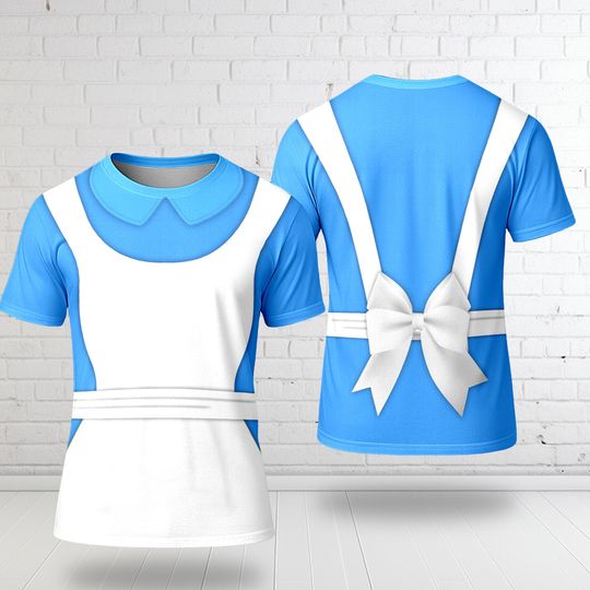 Discover Alice in Wonderland Costume 3D T-Shirt, Halloween Costume For Family Group T Shirt