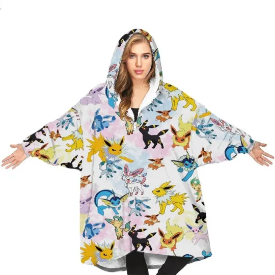 Discover Eeveee Evolutions Blanket Hoodie Kids Birthday Gifts Kids
