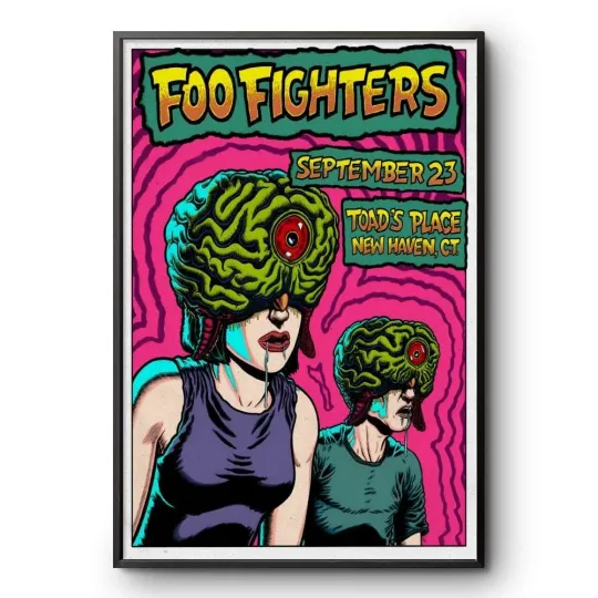 Discover FF Band Fighters Toad's Place New Haven CT Poster Vertical