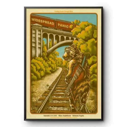 Discover Widespread Panic Richmond VA September 12-13 2025 Poster