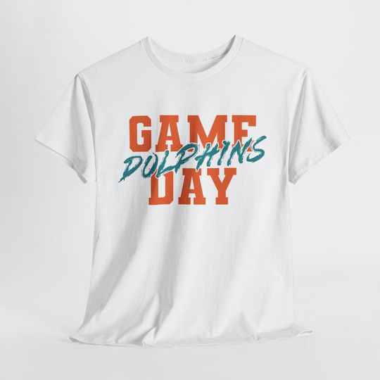 Discover GAME DAY Miami Football Team Dolphins T-Shirt, Sport Tee, Gift for Football Fan