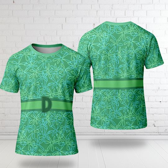 Discover Disgust Inside Out 3D T-Shirt, Inside Out 2 All Over Print Shirt, Disgust Costume T-Shirt, Disgust Cosplay Costume, Inside Out T-Shirt Gift