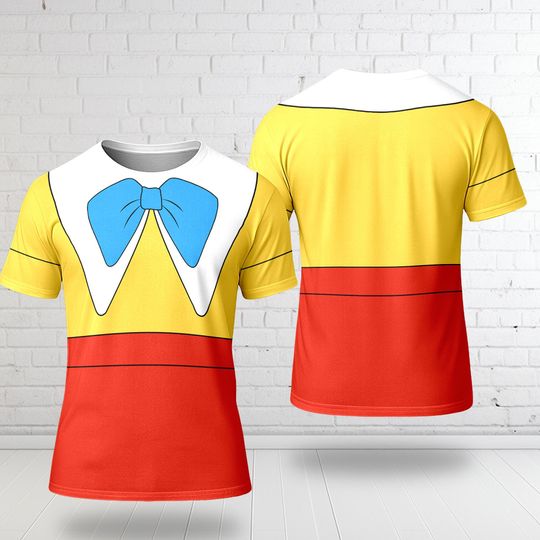 Tweedledum and Tweedledee Costume Shirt, Villain Twin Suit Alice In Wonderland 3D T-Shirt