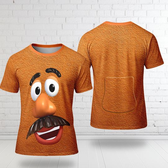 Discover Mr. Potato Men Head Shirt, Potato Toy Costume Cosplay 3D T-Shirt, Toy Land Valentine Shirt For Him, Halloween Costume For Family Group Shirt