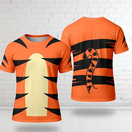 Tigger Halloween 3D T-Shirt, Winnie the Pooh Halloween Costume For Family Group T Shirt