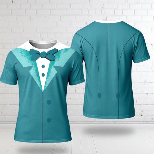 Hitchhiking Ghosts Halloween 3D T-Shirt, Haunted Mansion All Over Print Shirt